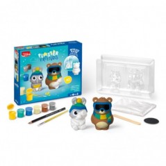 Kit Gesso Friends Urso e Coelho