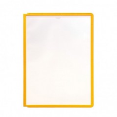 Bolsa p/Suporte Mural Durable 5606 A4 c/Moldura Amarelo 5un