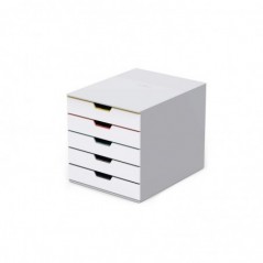 Móvel Secretária 5 Gavetas Durable Multicolor