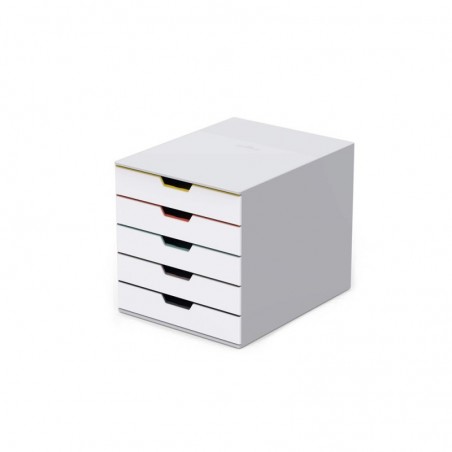 Móvel Secretária 5 Gavetas Durable Multicolor