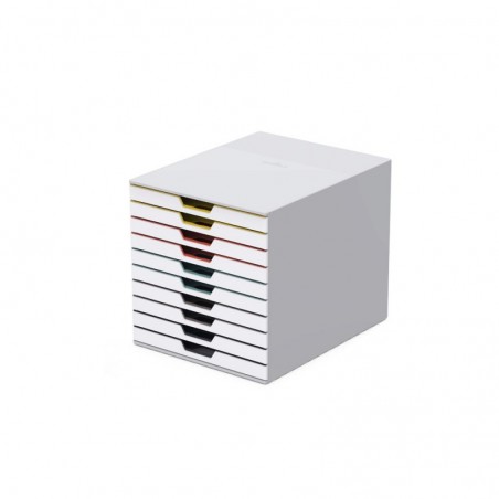 Móvel Secretária 10 Gavetas Durable Multicolor