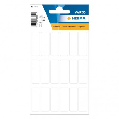 Etiquetas 012x034mm Herma3650 126un