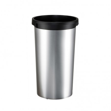 Balde 50L Redondo Iris Plástico Cor Metálico s/Tampa