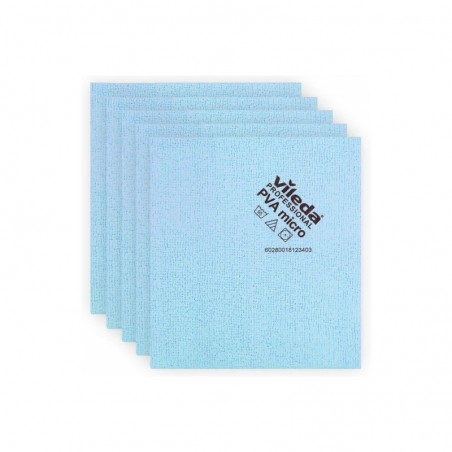 Pano PVAmicro 38x35cm Azul Vileda Professional 5un