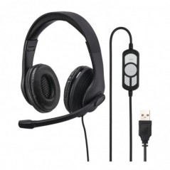 Headset Hama HS-USB300 USB-A Preto