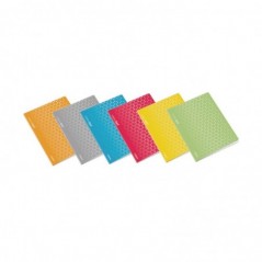 6un Caderno Agrafado A5 Quadric Ambar Triang Sortido 48Fls 1