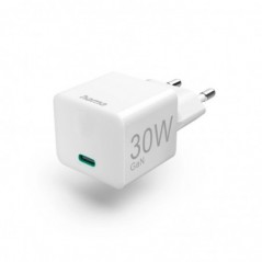 Carregador USB-C PD/QC/GaN 30W Rápido Mini-charger Branco