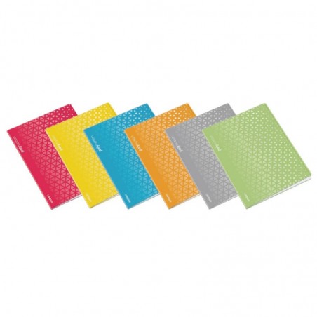6un Caderno Agrafado A4 Quadric Ambar Triang Sortido 48Fls 1