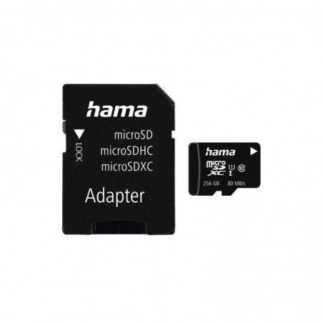 Cartão Memória micSDXC 256GB Hama + Adaptador