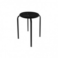 Banco Empilhável Preto 45x29cm