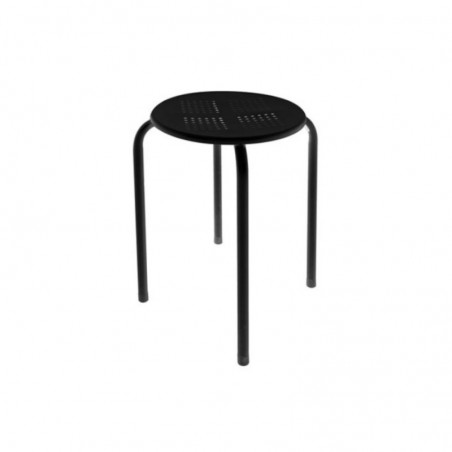 Banco Empilhável Preto 45x29cm
