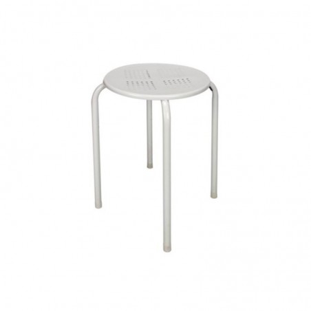 Banco Empilhável Branco 45x29cm