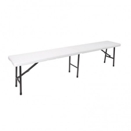 Banco Dobrável Branco 180x25x43cm