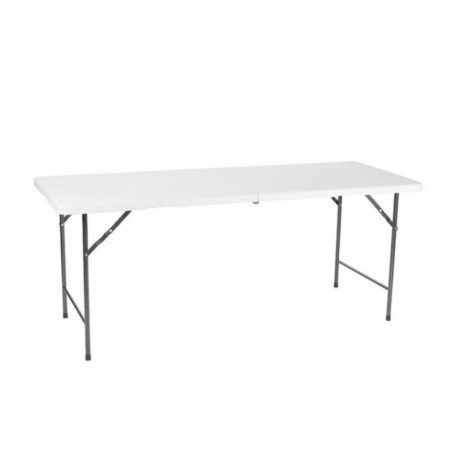 Mesa Dobrável Branco 180x70x74cm