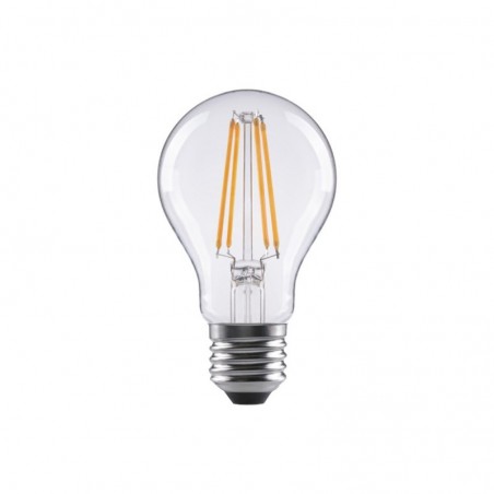 Lâmpada LED E27 6,5W 806lm Incand. Transp. Branco Quente