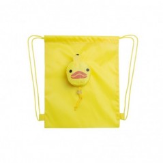 Saco Mochila Dobrável Kissa Amarelo