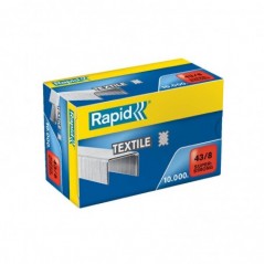 Agrafos 43/8 Textil Rapid Cx10000un