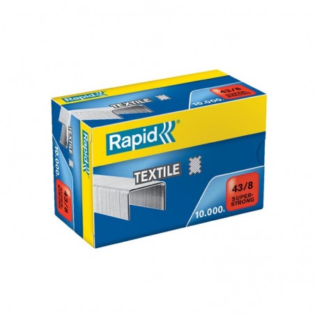 Agrafos 43/8 Textil Rapid Cx10000un