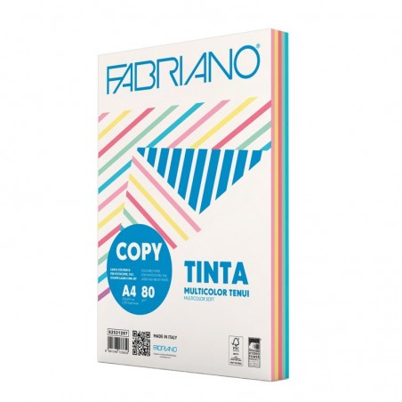 Papel Fotocopia 5 Cores Suaves A4 080gr 5x50250Fls