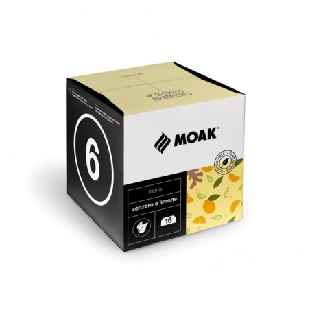 Chá Cápsulas ForYou MOAK Gengibre e Limão 16un