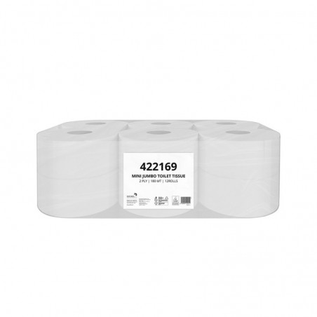 Papel Higiénico (Jumbo) 180mts 2Fls Papernet 422169 12un