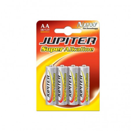2un Pilhas AA LR6 Alcalinas 1.5V 2600mAh Jupiter 4un