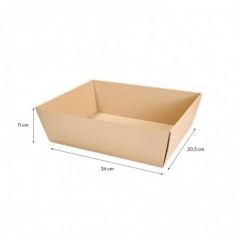 Cesta Cabaz Kraft 340x205x110mm 20un