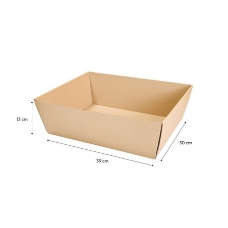 Cesta Cabaz Kraft 390x300x130mm 20un