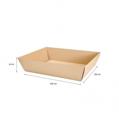 Cesta Cabaz Kraft 400x260x60mm 20un