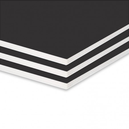 Placa K-Line Preto 5mm 50x70cm Pack 40un