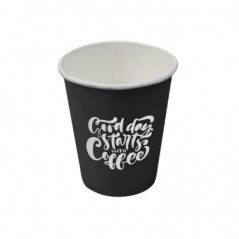 Copos Papel 200ml 7oz Vending Preto 50un