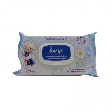 2un Papel Higiénico Húmido Biodegradável Camomila 80un