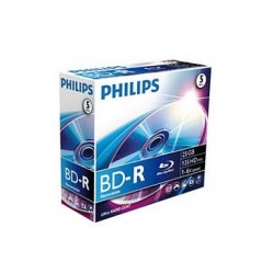 DVD BD-R Blu-ray 25GB 6x Philips Jewell Case 5un