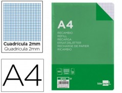 RECARGA LIDERPAPEL FOLIO 100 F 4TF-04 MILIMETRADO 4 FUROS