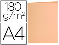 50un CLASSIFICADOR LIDERPAPEL DIN A4 LARANJA PASTEL 180GR