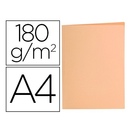 50un CLASSIFICADOR LIDERPAPEL DIN A4 LARANJA PASTEL 180GR