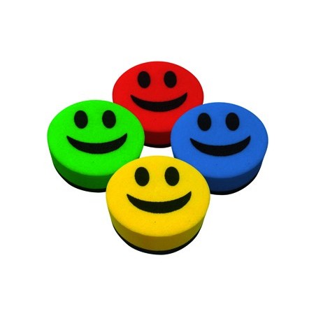 APAGADOR LIDERPAPEL QUADRO BRANCO REDONDO 5 CM DIAMETRO MAGN