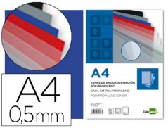 CAPA DE ENCADERNACAO LIDERPAPEL POLIPROPILENO DIN A4 0.5 MM