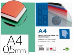 CAPA DE ENCADERNACAO LIDERPAPEL POLIPROPILENO DIN A4 0.5 MM