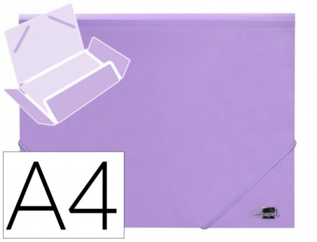 PASTA LIDERPAPEL COM ELASTICOS ABAS POLIPROPILENO DIN A4 LAV