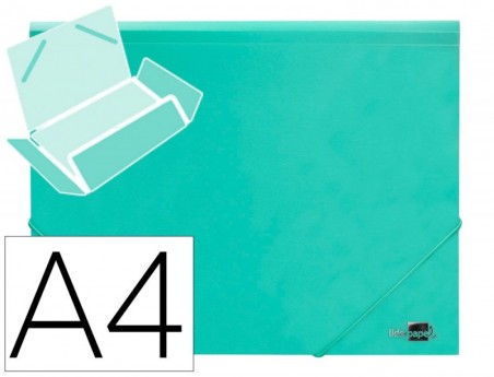 PASTA LIDERPAPEL COM ELASTICOS ABAS POLIPROPILENO DIN A4 VER