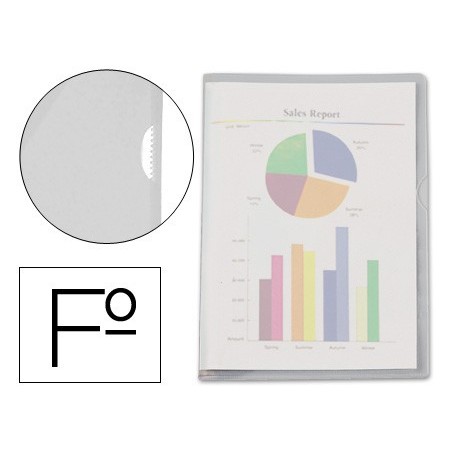 100un CAPA DOSSIER COM ABERTURA SUPERIOR E LATERAL DE 180 MI