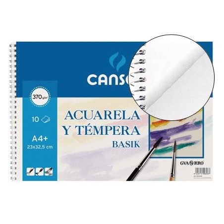 BLOCO DESENHO AGUARELA ESPIRAL 325X460MM 10 FLS