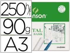 250un PAPEL VEGETAL 90 A3 EM FOLHA. 90-95 GRS/M2