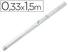 25un ROLO PLASTICO ADESIVO FORRA LIVROS, 0,33 MT X 1,50 MT,