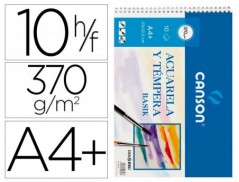 BLOCO DESENHO AGUARELA ESPIRAL 230X325MM 10 FLS