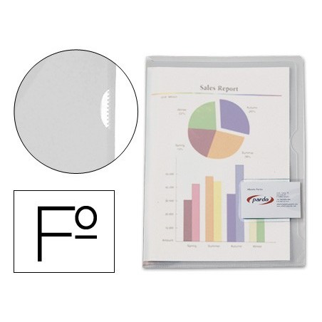 CAPA DOSSIER EM PLASTICO SEMI-RIGIDO INCOLOR.