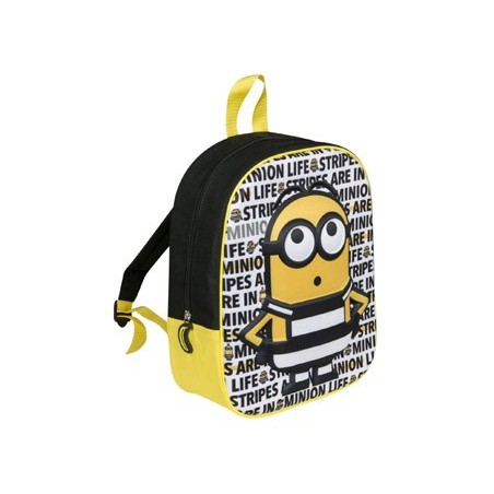 MOCHILA ESCOLAR MINIONS 3D MOCHILA 32X26X10 CM