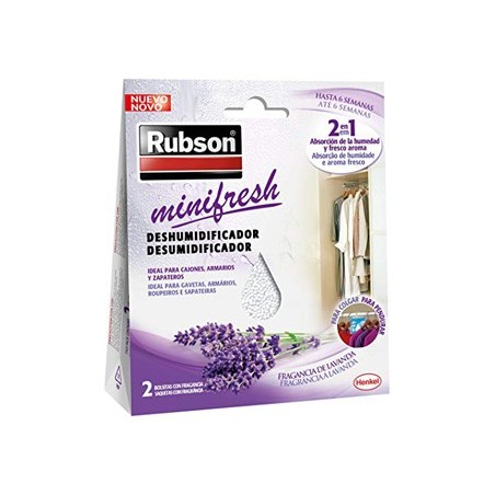 DESUMIDIFICADOR RUBSON MINI FRESH LAVANDA ACAO 2 EM 1 PACK 2