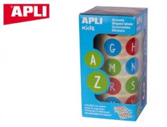 ETIQUETAS APLI AUTOADESIVAS REDONDAS ABECEDARIO 20 MM DIAMET